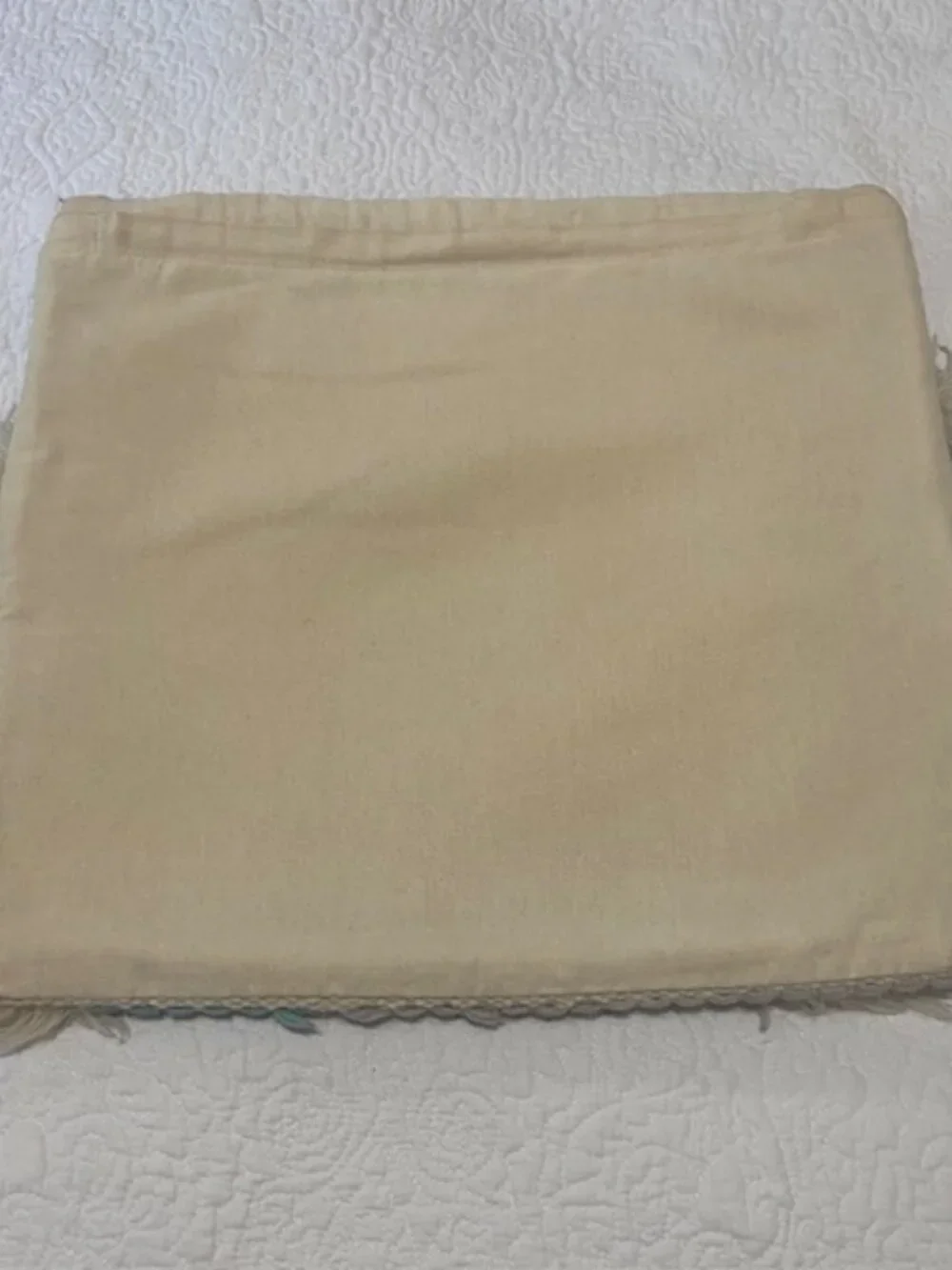 2 WEST ELM Roar Rabbit Stacked Horizon Fringe Pillow Cover 20